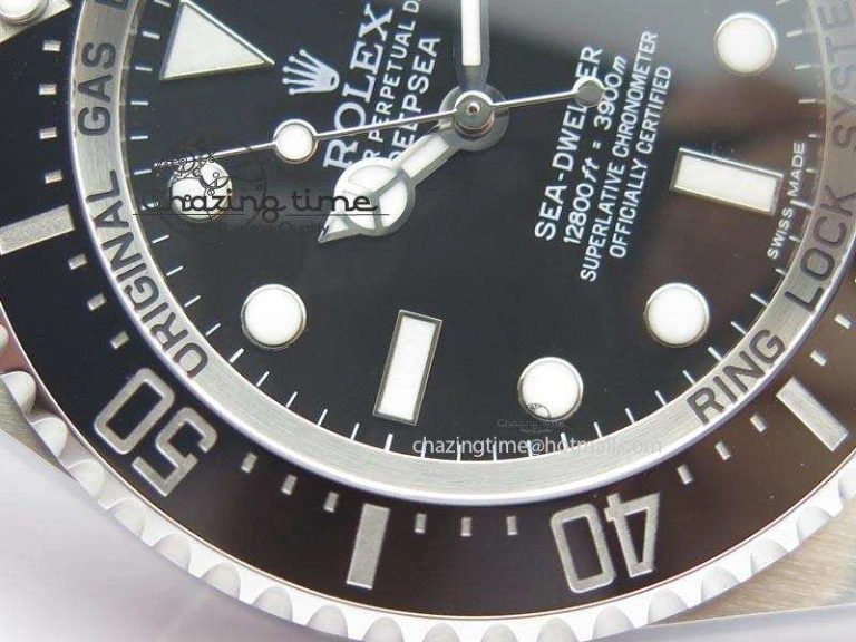 Sea-Dweller DEEPSEA 116660 Black Ceramic V7 Noob Best Edition On SS Bracelet SA FashionForward 3926