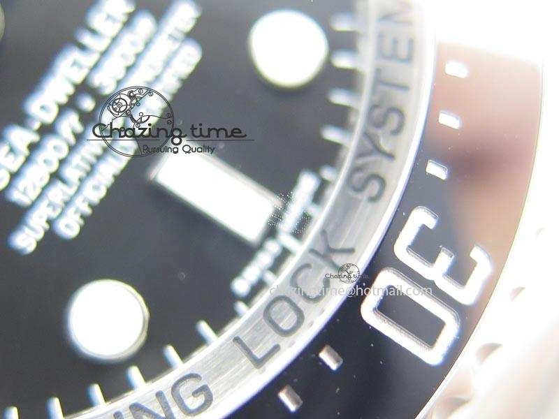 Sea-Dweller DEEPSEA 116660 Black Ceramic V7 Noob Best Edition On SS Bracelet SA FashionForward 3926