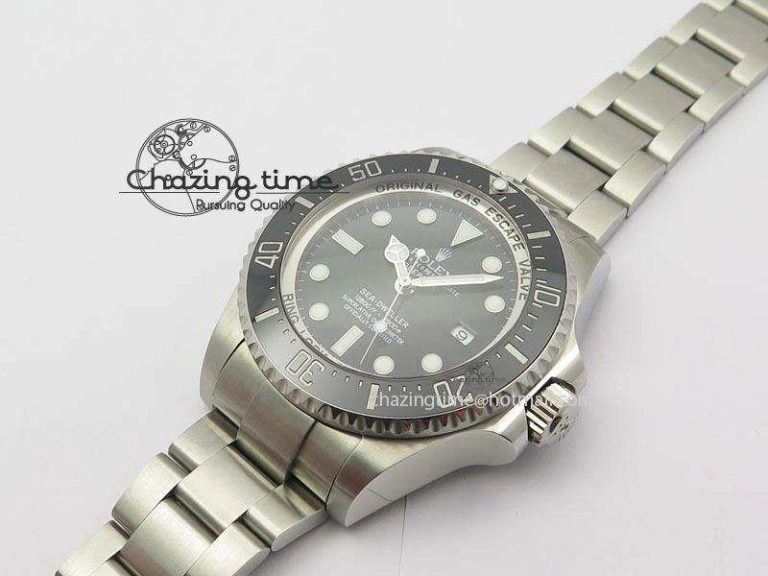 Sea-Dweller DEEPSEA 116660 Black Ceramic V7 Noob Best Edition On SS Bracelet SA FashionForward 3926