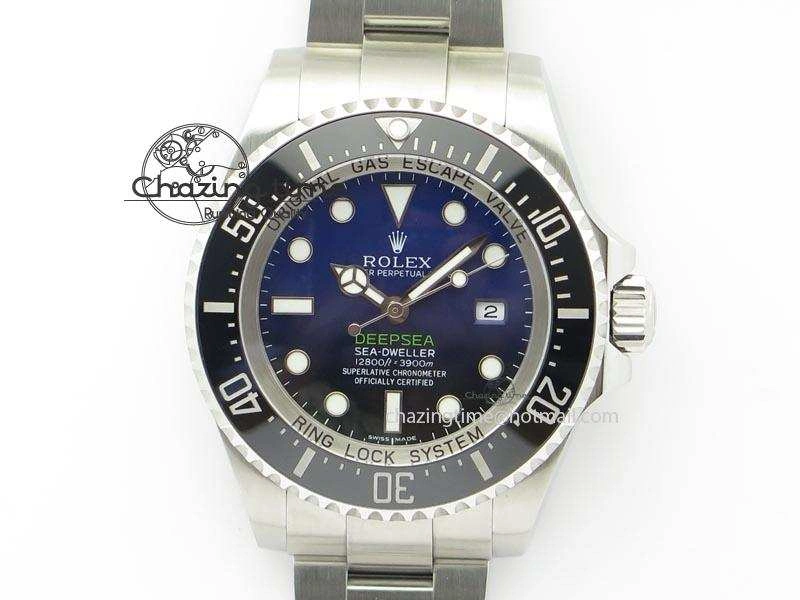 Packable Sea-Dweller DEEPSEA 116660 “D-BLUE” V7 Noob Best Edition On SS Bracelet A 3922