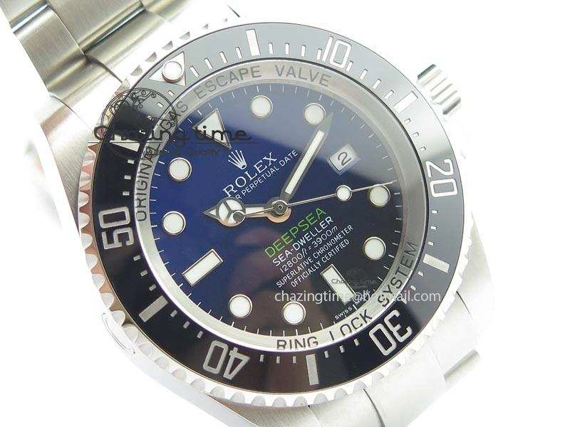Packable Sea-Dweller DEEPSEA 116660 “D-BLUE” V7 Noob Best Edition On SS Bracelet A 3922