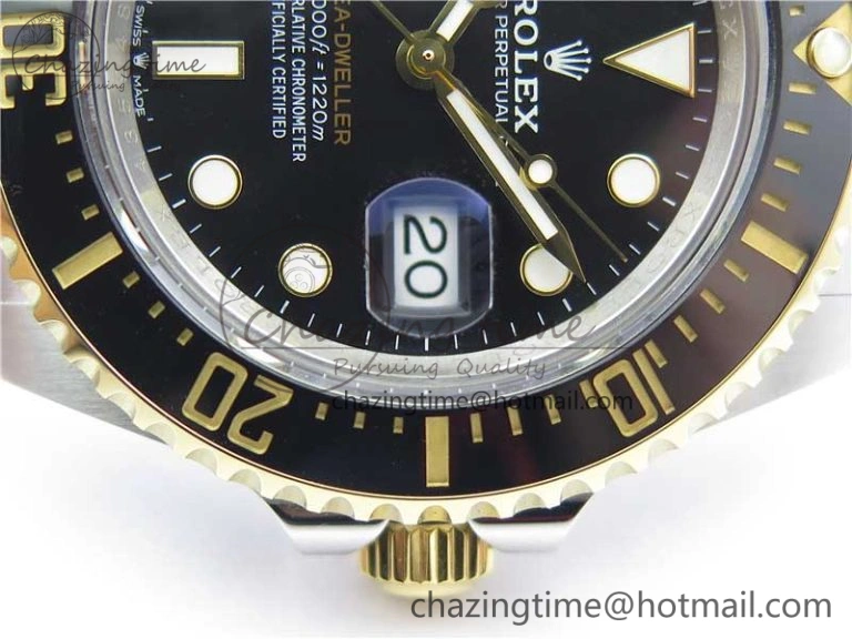 Unique Sea-Dweller Two Tone SS YG 126603 ARF 1:1 Best Edition 904L SS YG Case and Bracelet A 3233