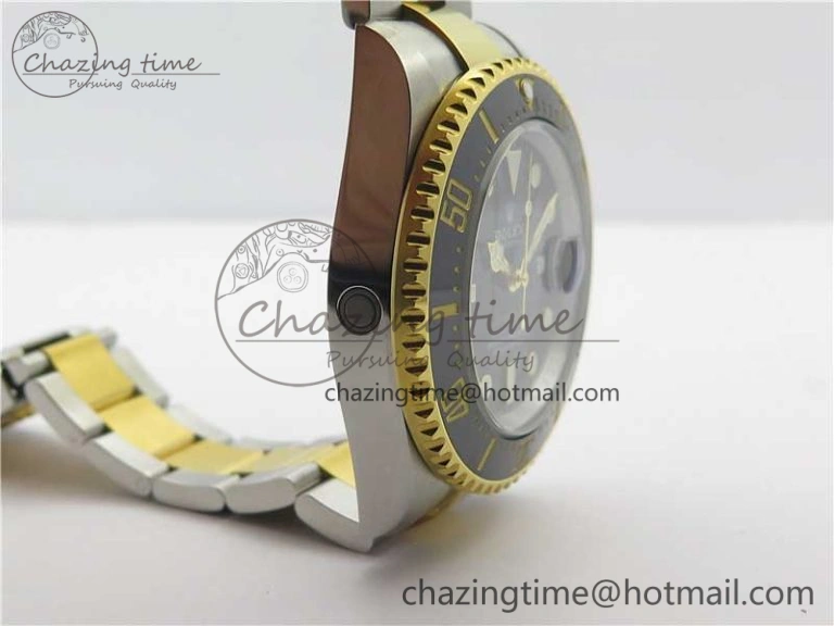 FlexibleFit Sea-Dweller Two Tone SS YG 126603 D1F Best Edition Black Dial on SS YG Bracelet A 3189