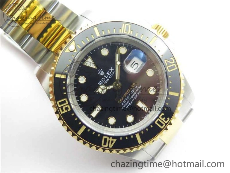 FlexibleFit Sea-Dweller Two Tone SS YG 126603 D1F Best Edition Black Dial on SS YG Bracelet A 3189
