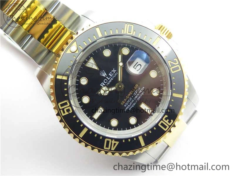 FlexibleFit Sea-Dweller Two Tone SS YG 126603 D1F Best Edition Black Dial on SS YG Bracelet A 3189