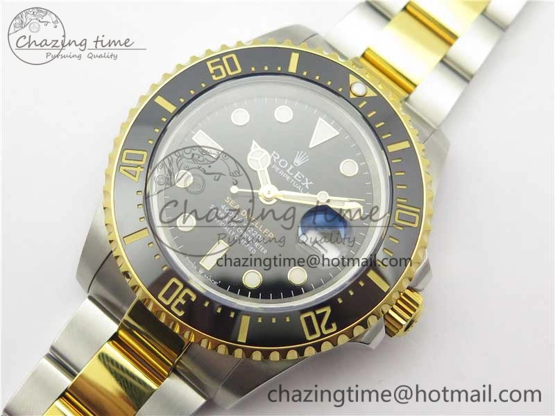 FlexibleFit Sea-Dweller Two Tone SS YG 126603 D1F Best Edition Black Dial on SS YG Bracelet A 3189