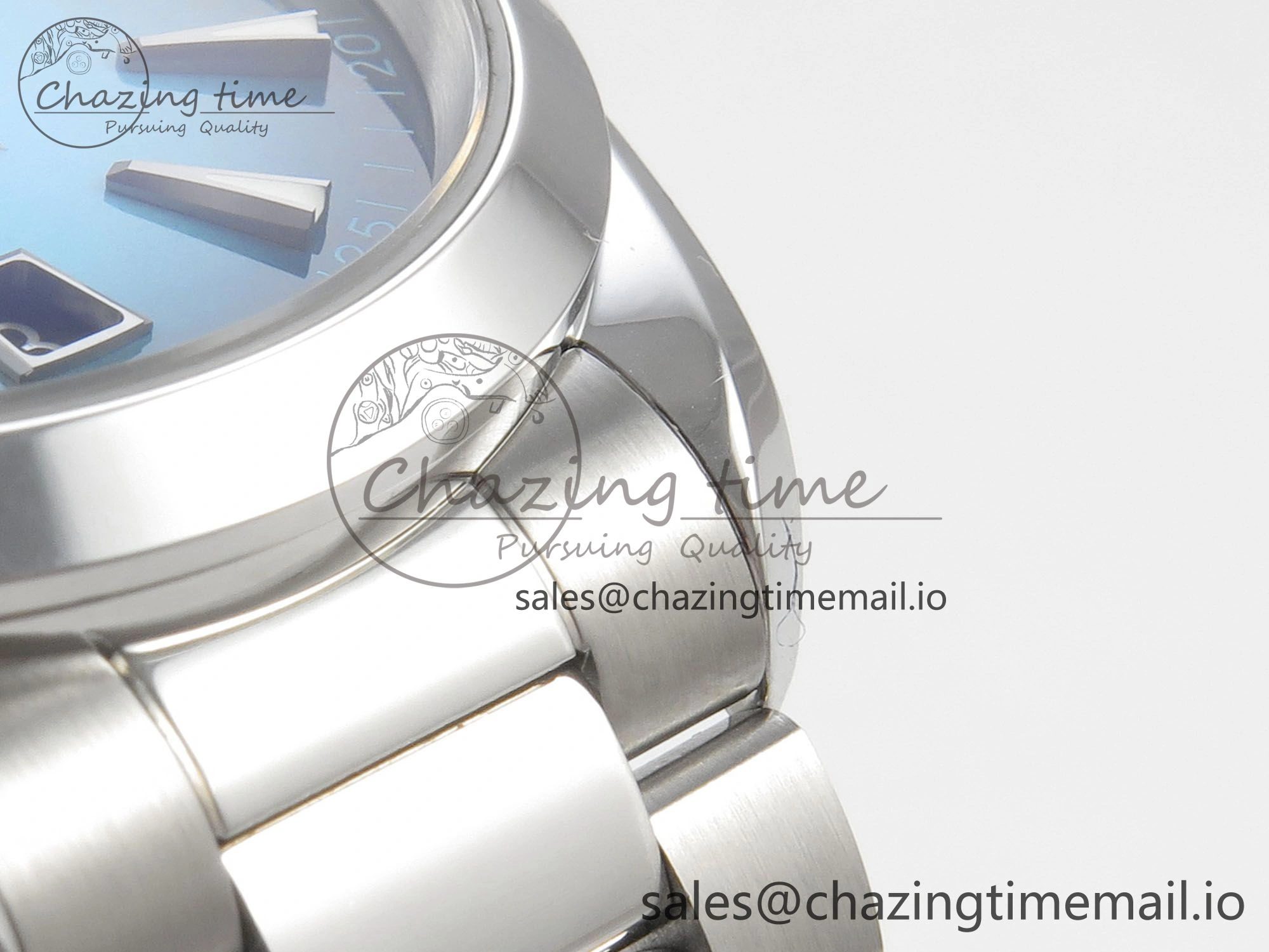 Modern Seamaster 150M SS VSF 1:1 Best Edition Turquoise Blue Dial on SS Bracelet A8900 Super Clone 7661