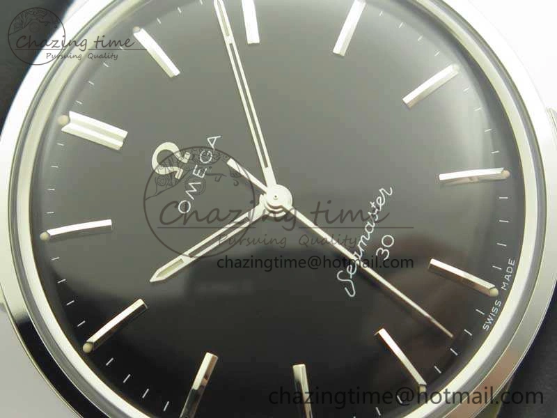 AllSeason Seamaster 30 1962 SS TW Best Edition Black Dial On Leather Strap MIYOTA 8079