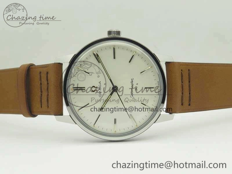 Seamaster 30 1962 SS TW Best Edition White Dial On Leather Strap MIYOTA Breathable 8078
