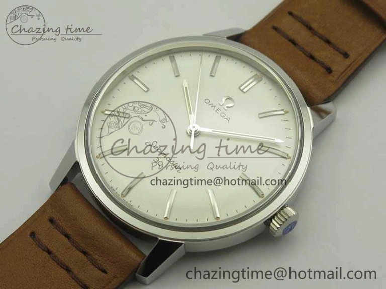Seamaster 30 1962 SS TW Best Edition White Dial On Leather Strap MIYOTA Breathable 8078