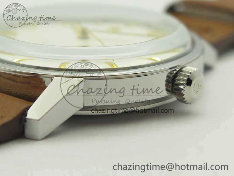 Seamaster 30 1962 SS TW Best Edition White Dial YG Markers On Leather Strap MIYOTA AllSeason 8080