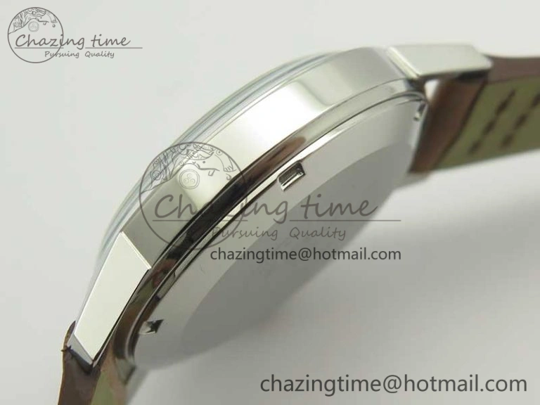 Seamaster 30 1962 date SS TW Best Edition White Dial Gold Markers On Brown Leather Strap MIYOTA Premium 8022