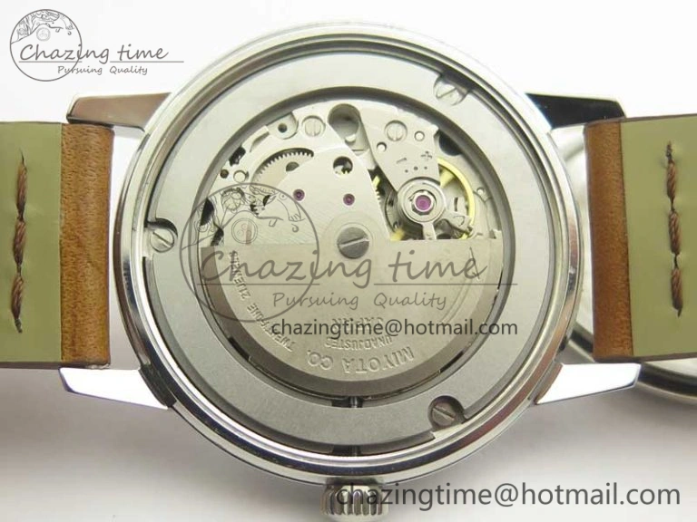 Seamaster 30 1962 date SS TW Best Edition White Dial Gold Markers On Brown Leather Strap MIYOTA Premium 8022