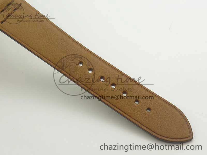 Seamaster 30 1962 date SS TW Best Edition White Dial Gold Markers On Brown Leather Strap MIYOTA Premium 8022