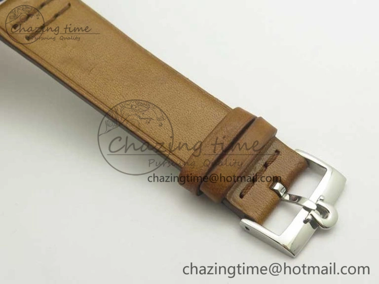 Seamaster 30 1962 date SS TW Best Edition White Dial Gold Markers On Brown Leather Strap MIYOTA Premium 8022