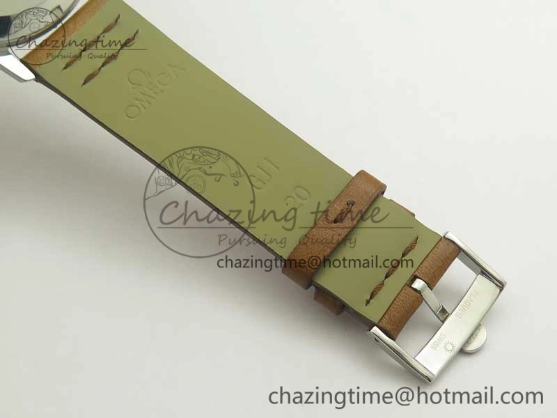 Seamaster 30 1962 date SS TW Best Edition White Dial Gold Markers On Brown Leather Strap MIYOTA Premium 8022