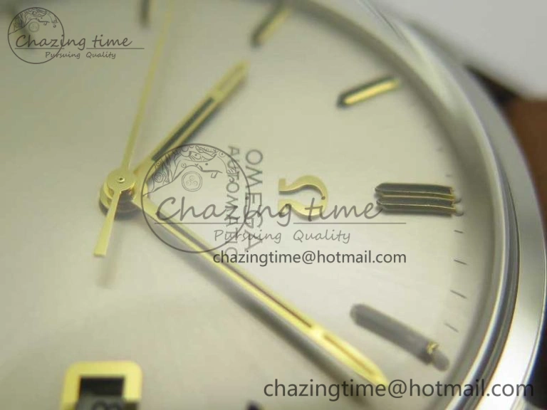 Seamaster 30 1962 date SS TW Best Edition White Dial Gold Markers On Brown Leather Strap MIYOTA Premium 8022