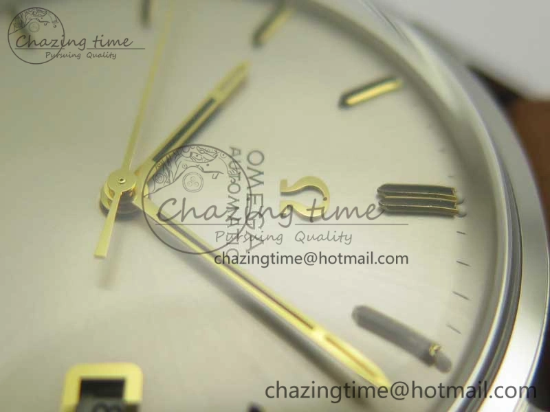 Seamaster 30 1962 date SS TW Best Edition White Dial Gold Markers On Brown Leather Strap MIYOTA Premium 8022