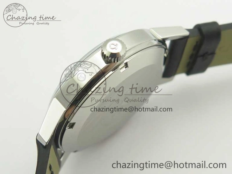 Seamaster 30 1962 date SS TW Best Edition White Dial Silver Markers On Black Leather Strap MIYOTA WaterResistant 8021