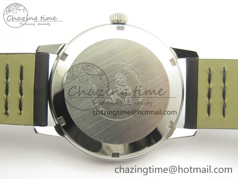 Seamaster 30 1962 date SS TW Best Edition White Dial Silver Markers On Black Leather Strap MIYOTA WaterResistant 8021