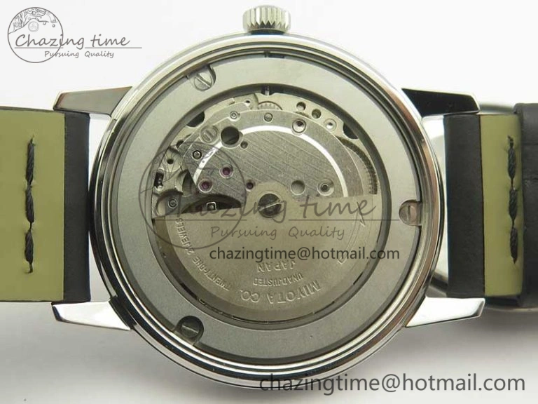 Seamaster 30 1962 date SS TW Best Edition White Dial Silver Markers On Black Leather Strap MIYOTA WaterResistant 8021