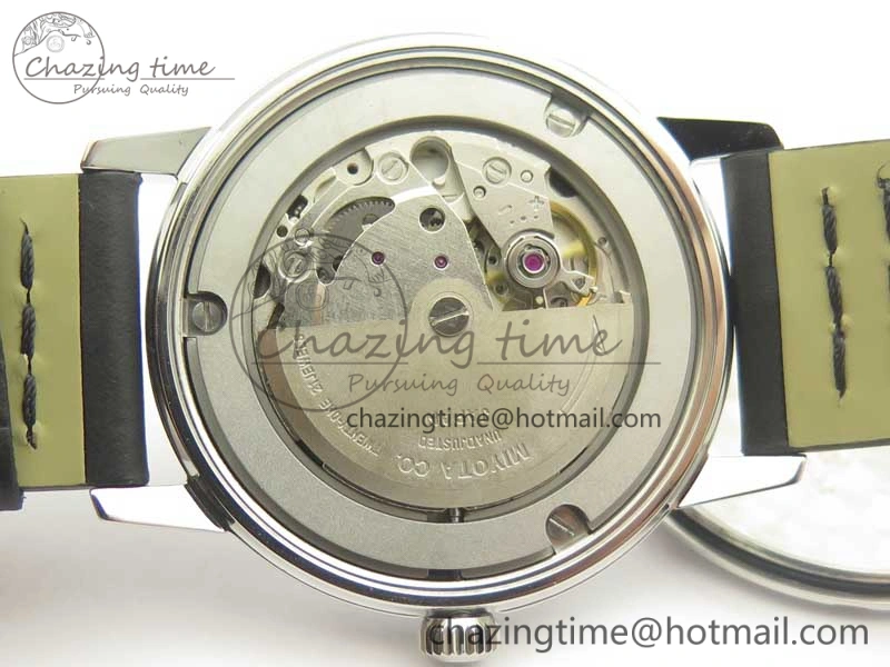 Seamaster 30 1962 date SS TW Best Edition White Dial Silver Markers On Black Leather Strap MIYOTA WaterResistant 8021