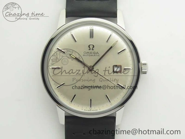 Seamaster 30 1962 date SS TW Best Edition White Dial Silver Markers On Black Leather Strap MIYOTA WaterResistant 8021