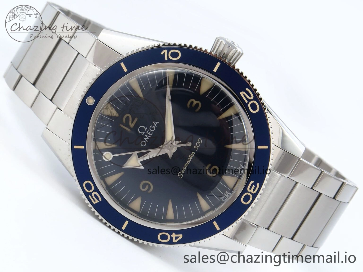 Tailored Seamaster 300 Heritage SS VSF 1:1 Best Edition Blue Dial on SS Bracelet A 7701