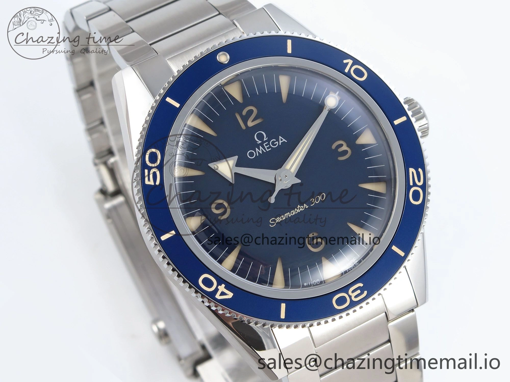 Tailored Seamaster 300 Heritage SS VSF 1:1 Best Edition Blue Dial on SS Bracelet A 7701