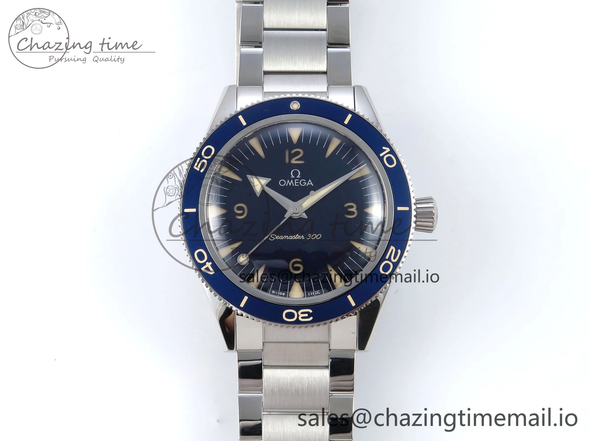 Tailored Seamaster 300 Heritage SS VSF 1:1 Best Edition Blue Dial on SS Bracelet A 7701