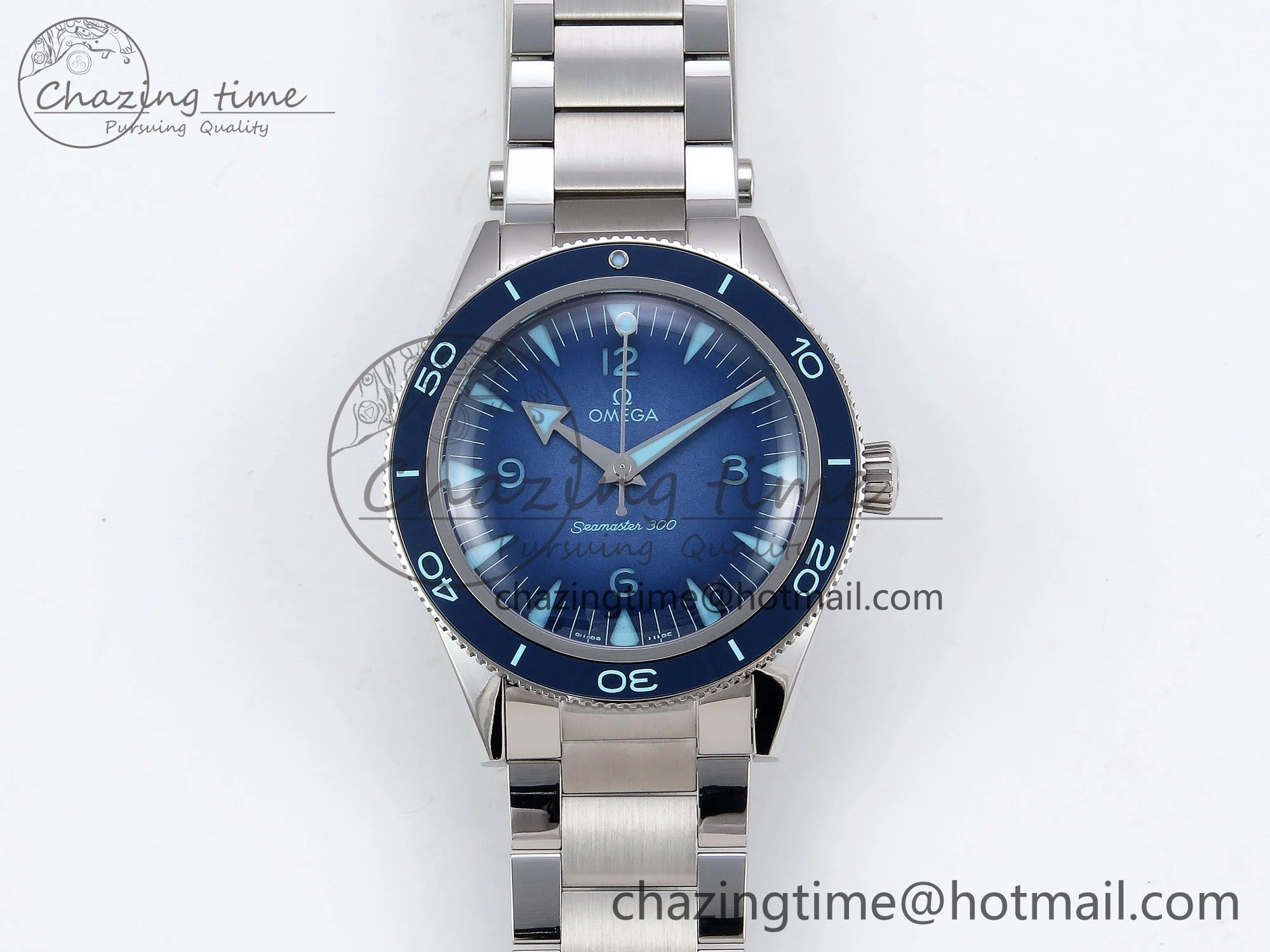 Trendy Seamaster 300 Heritage VSF 1:1 Best Edition Blue Dial on SS Bracelet A8912 Super Clone 7716