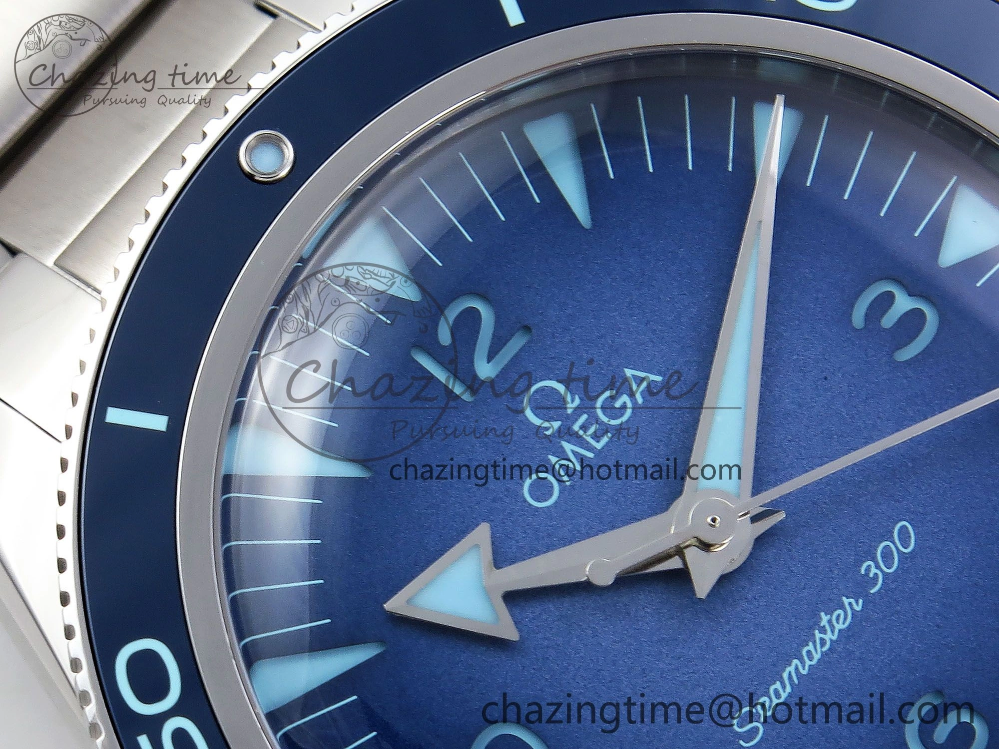 Trendy Seamaster 300 Heritage VSF 1:1 Best Edition Blue Dial on SS Bracelet A8912 Super Clone 7716