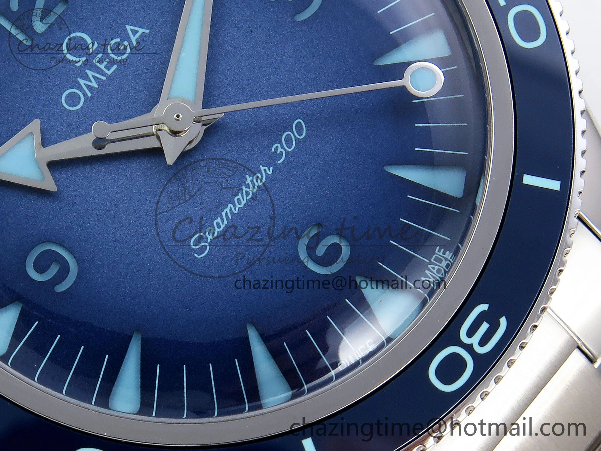 Trendy Seamaster 300 Heritage VSF 1:1 Best Edition Blue Dial on SS Bracelet A8912 Super Clone 7716