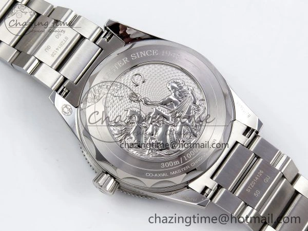 Trendy Seamaster 300 Heritage VSF 1:1 Best Edition Blue Dial on SS Bracelet A8912 Super Clone 7716