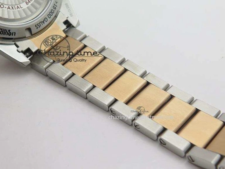 Durable Seamaster 300 Master Co-Axial Liquidmetal V6F Best Edition RG Bezel On SS RG Bracelet A8400 (Free Nylon Strap) 8267