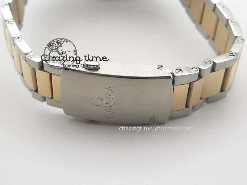 Durable Seamaster 300 Master Co-Axial Liquidmetal V6F Best Edition RG Bezel On SS RG Bracelet A8400 (Free Nylon Strap) 8267