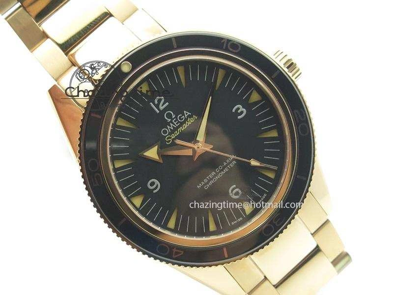 Seamaster 300 Master Co-Axial Liquidmetal V6F Best Edition RG On RG Bracelet A8400 (Free Nylon Strap) Resilient 8265