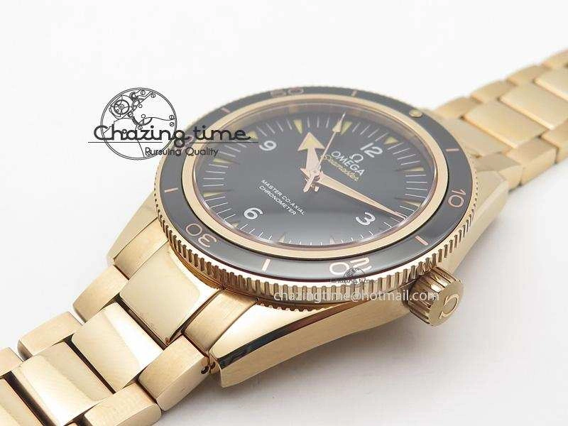 Seamaster 300 Master Co-Axial Liquidmetal V6F Best Edition RG On RG Bracelet A8400 (Free Nylon Strap) Resilient 8265