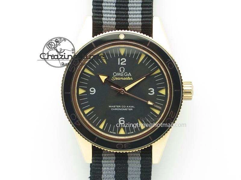 Seamaster 300 Master Co-Axial Liquidmetal V6F Best Edition RG On RG Bracelet A8400 (Free Nylon Strap) Resilient 8265