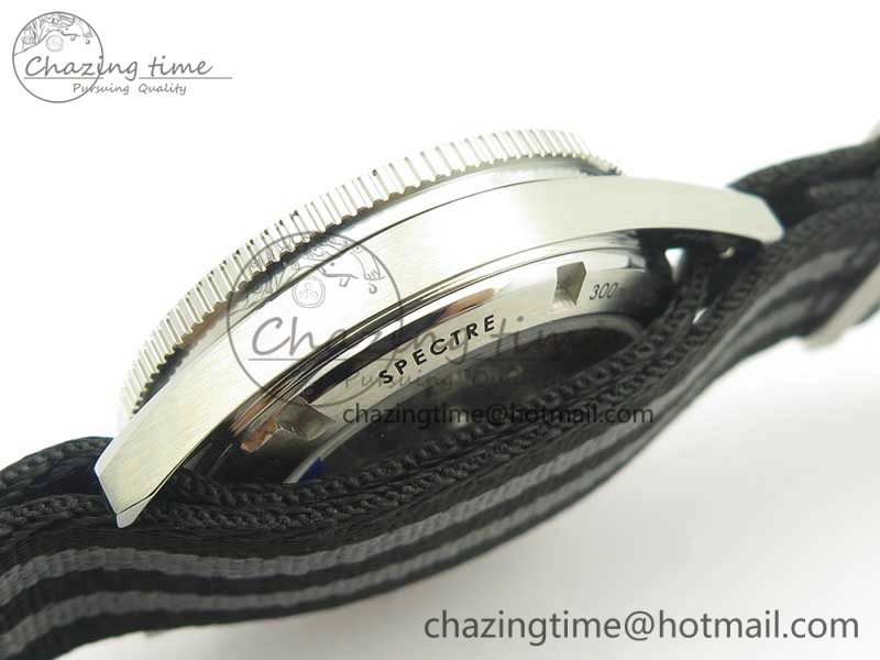 Seamaster 300 Master Spectre SS MKS Best Edition Black Dial On Nylon Strap A TimelessDesign 8083