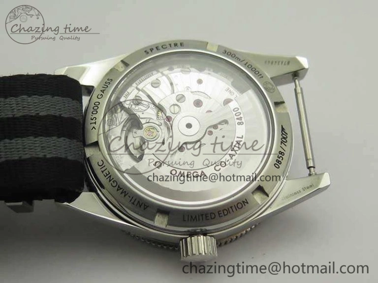 Seamaster 300 Master Spectre SS MKS Best Edition Black Dial On Nylon Strap A TimelessDesign 8083