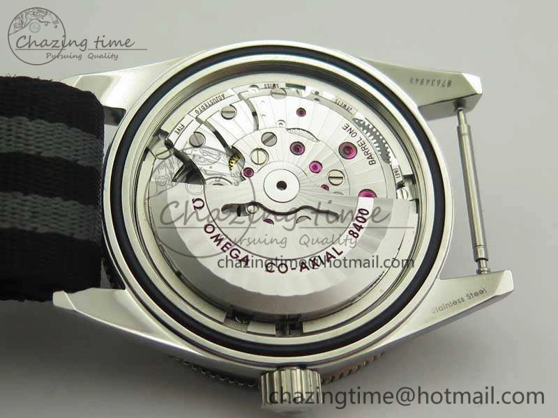 Seamaster 300 Master Spectre SS MKS Best Edition Black Dial On Nylon Strap A TimelessDesign 8083