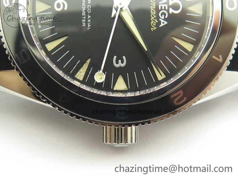Seamaster 300 Master Spectre SS MKS Best Edition Black Dial On Nylon Strap A TimelessDesign 8083