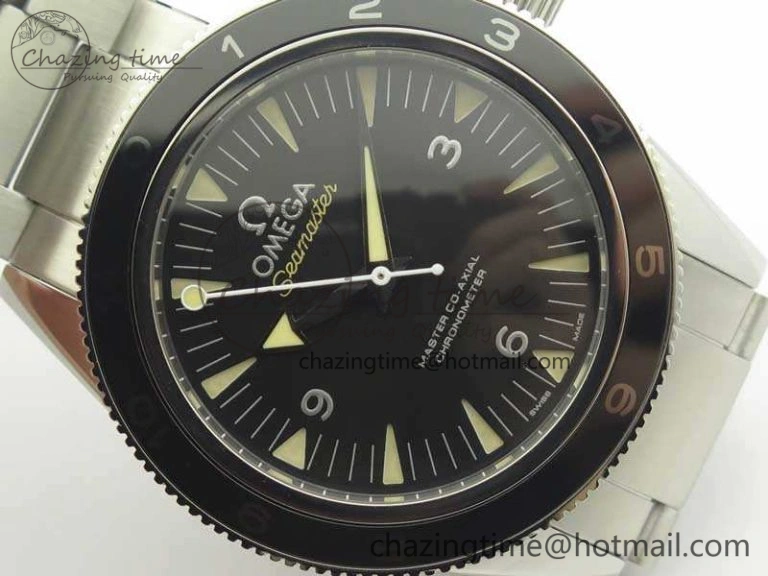 Seamaster 300 Master Spectre SS MKS Best Edition Black Dial On SS Bracelet A EasyMatch 8076