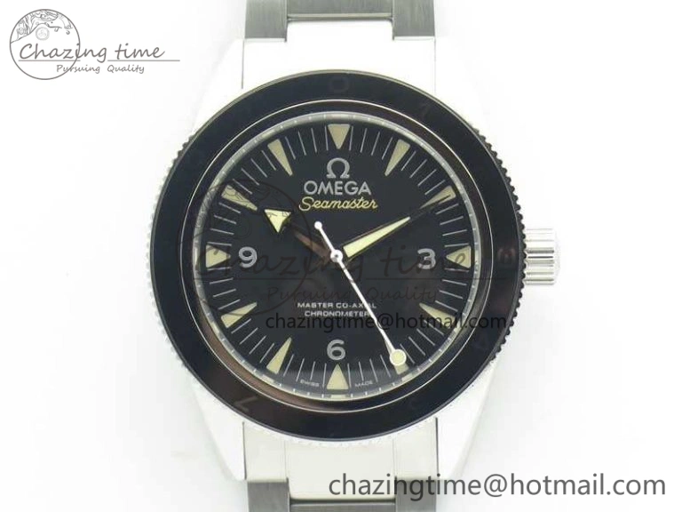 Seamaster 300 Master Spectre SS MKS Best Edition Black Dial On SS Bracelet A EasyMatch 8076