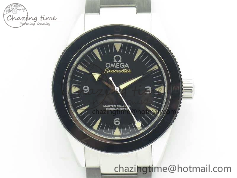 Seamaster 300 Master Spectre SS MKS Best Edition Black Dial On SS Bracelet A EasyMatch 8076