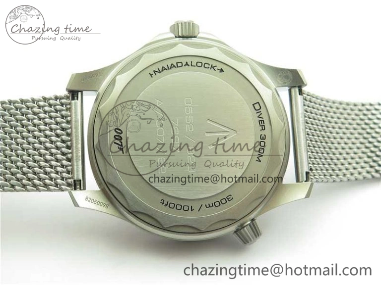 Seamaster 300 “No Time to Die” Limited Edition ORF 1:1 Best Edition on SS Mesh Bracelet A8806 (Free Nato Strap) ZipUp 7866