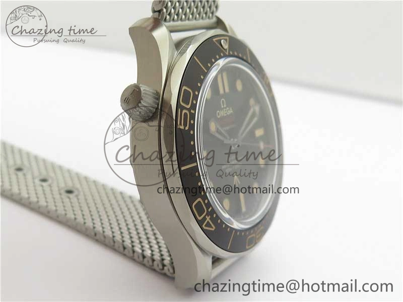 Seamaster 300 “No Time to Die” Limited Edition ORF 1:1 Best Edition on SS Mesh Bracelet A8806 (Free Nato Strap) ZipUp 7866