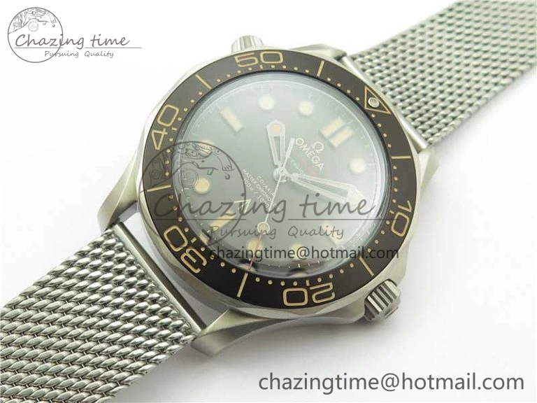 Seamaster 300 “No Time to Die” Limited Edition ORF 1:1 Best Edition on SS Mesh Bracelet A8806 (Free Nato Strap) ZipUp 7866