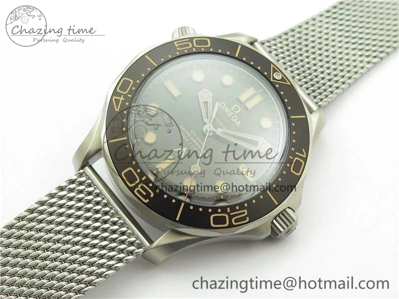 Seamaster 300 “No Time to Die” Limited Edition ORF 1:1 Best Edition on SS Mesh Bracelet A8806 (Free Nato Strap) ZipUp 7866
